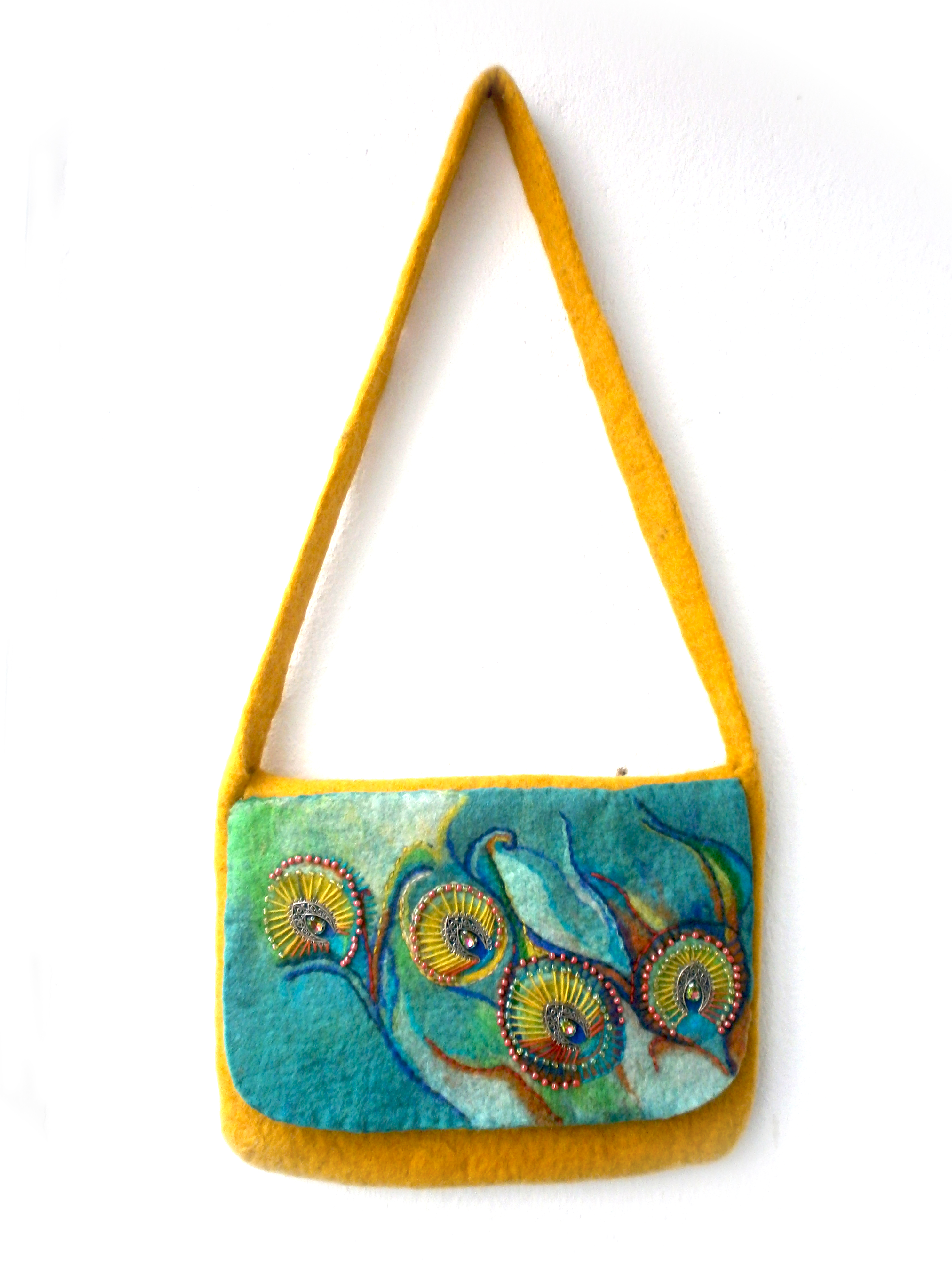 Peackoc Wet Felted Bag